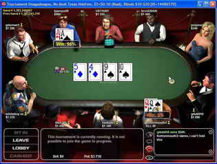 Игровой стол покеррума PokerRoom.com